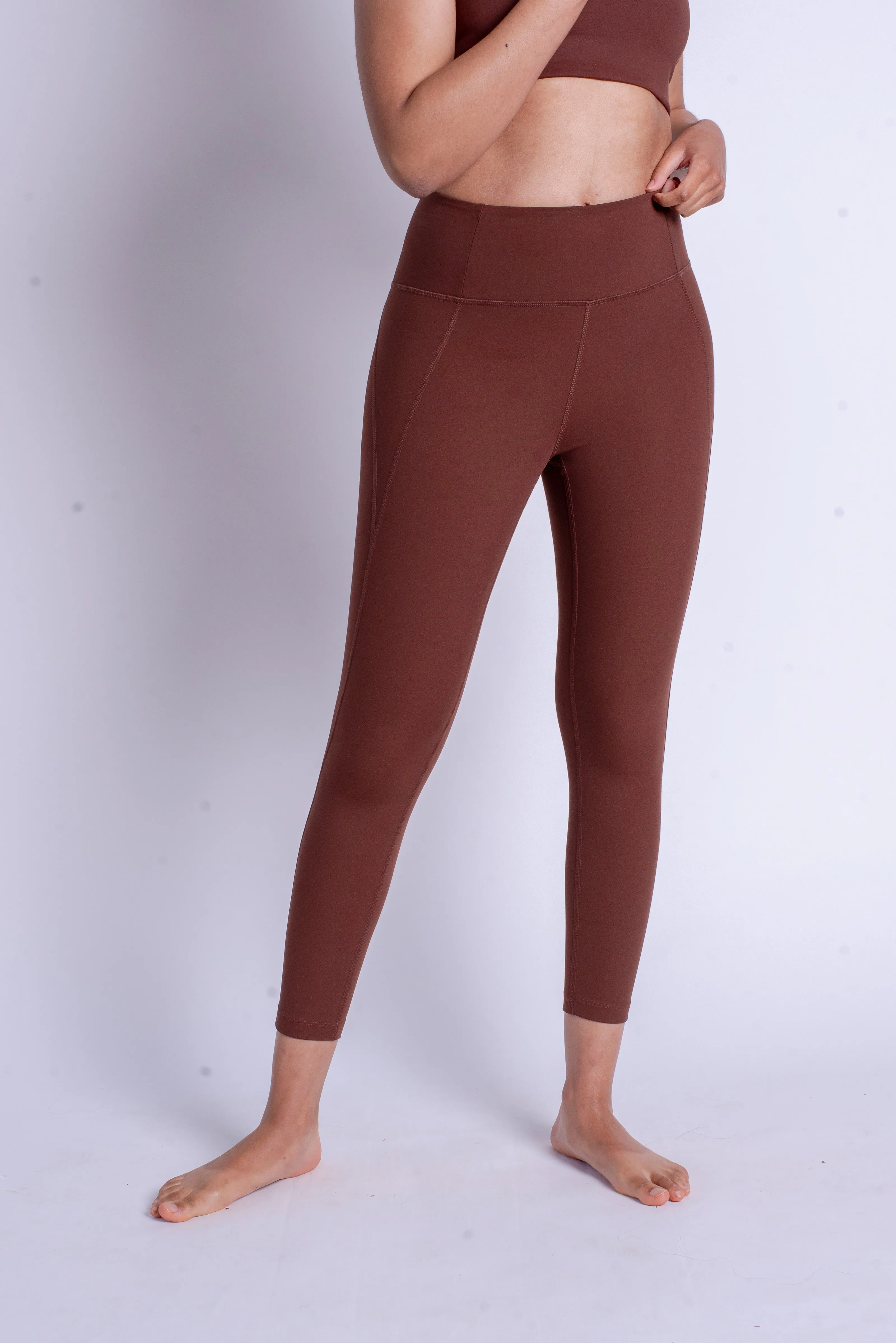 7/8 Length High-Rise Legging - Earth