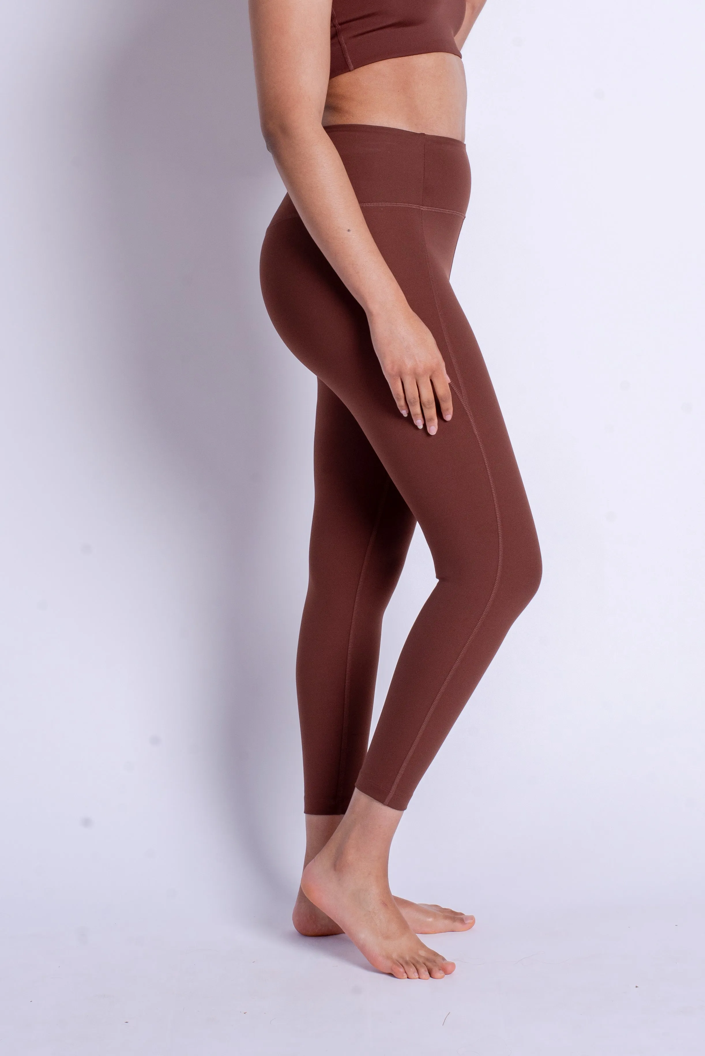 7/8 Length High-Rise Legging - Earth