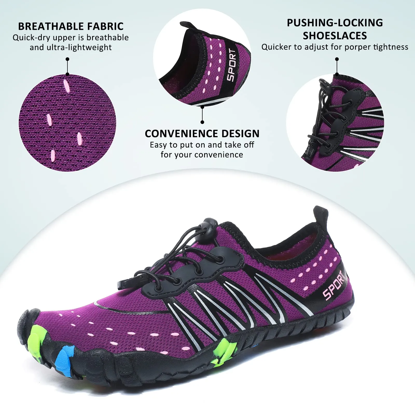 Barefoot Beach Swimming Shoes Quick Drying Trail Running Shoes