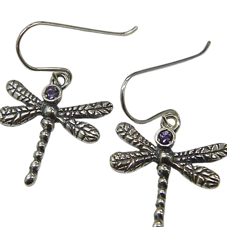 Bluenoemi Israeli Jewelry Dragonfly Earrings for Woman