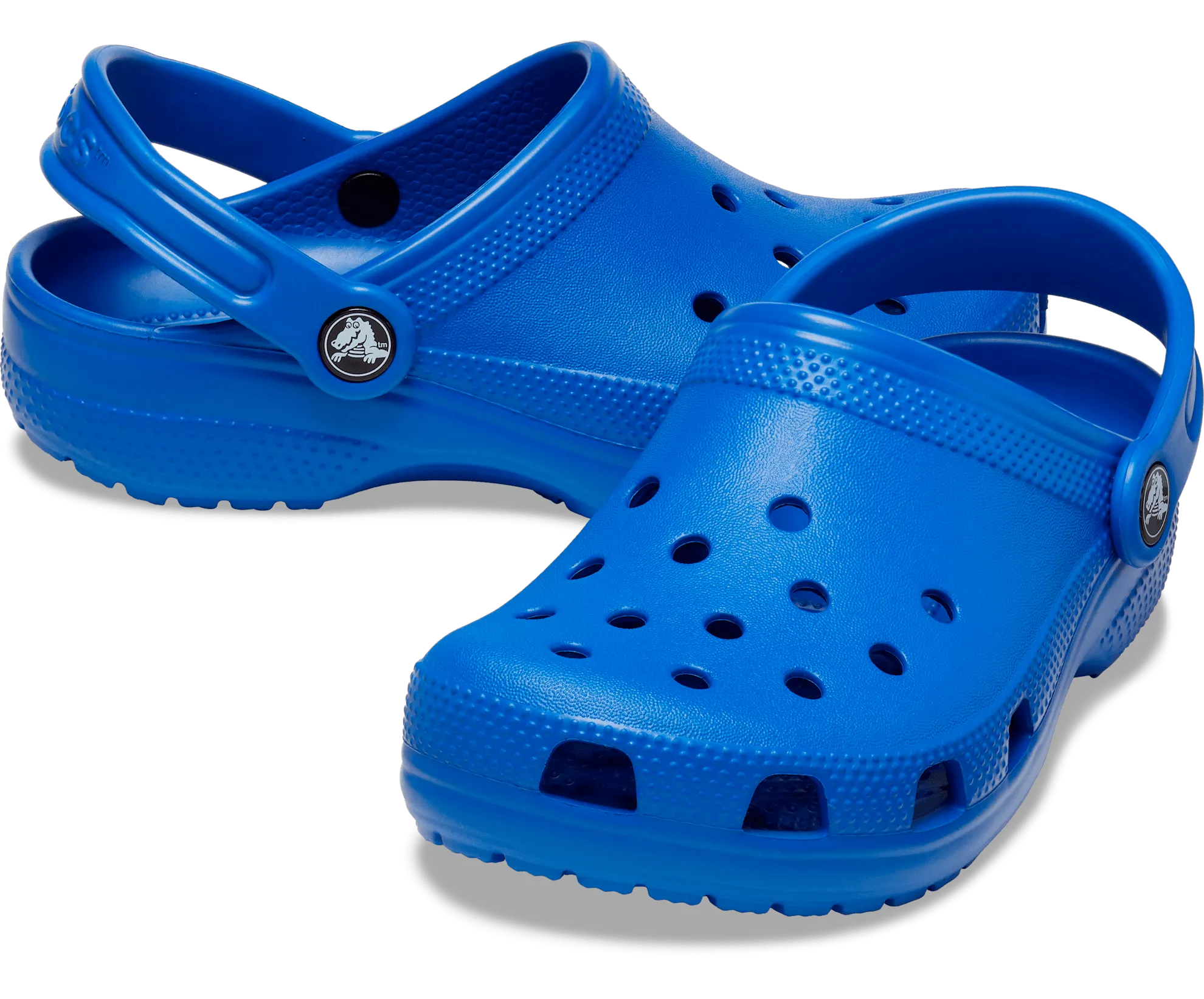 Classic Clog Kids - blue bolt