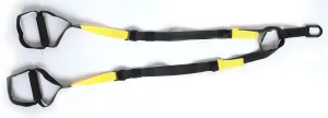 Durable Suspension Trainer Straps, Rubber Handles, Door Anchor