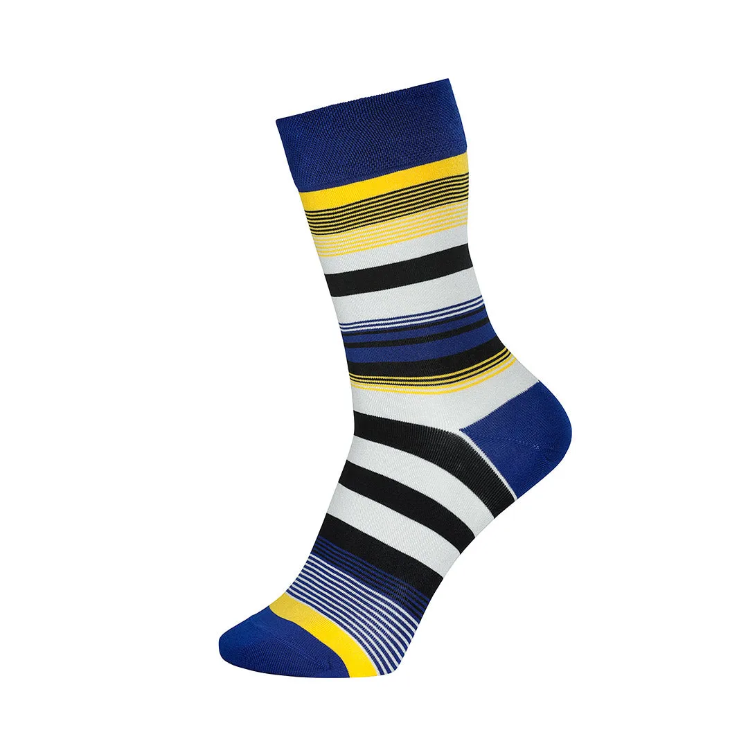 French Riviera Stripes-Crew Socks Bamboo Socks