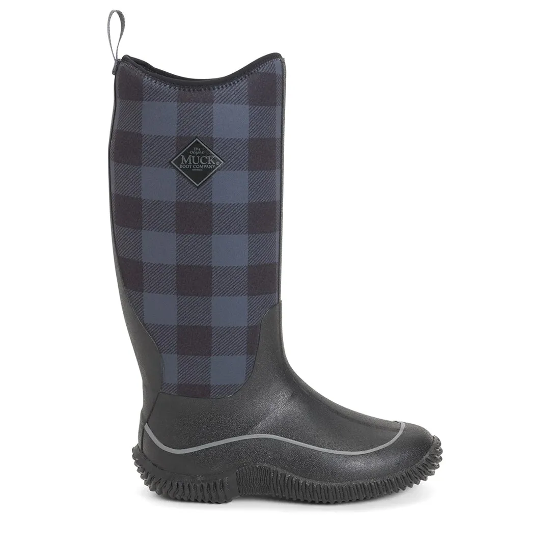 Hale Tall Boots - Black/Grey Plaid by Muckboot