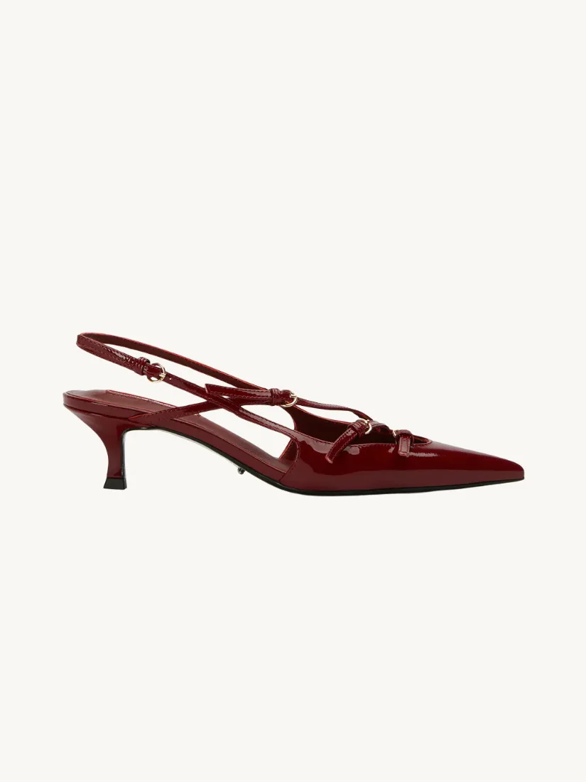 Koko Patent Pump Bordeaux