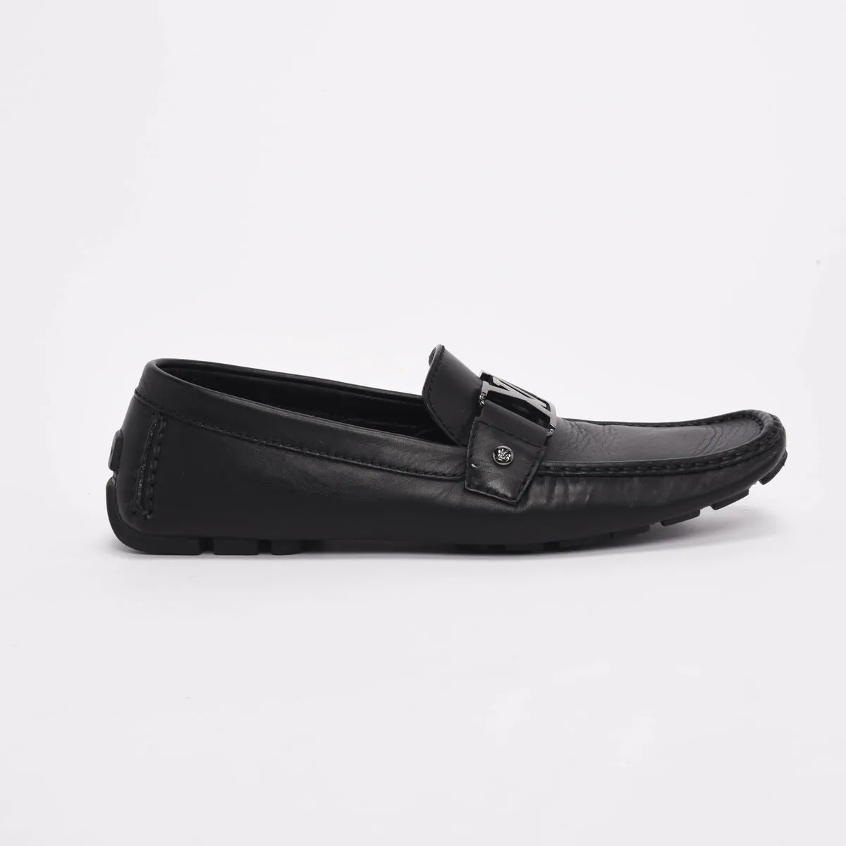 Louis Vuitton Black Calfskin Monte Carlo Mocassins 8.5