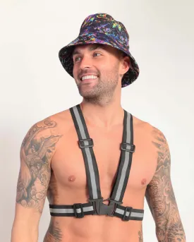 Neon Zone Black Reflective Chest Harness