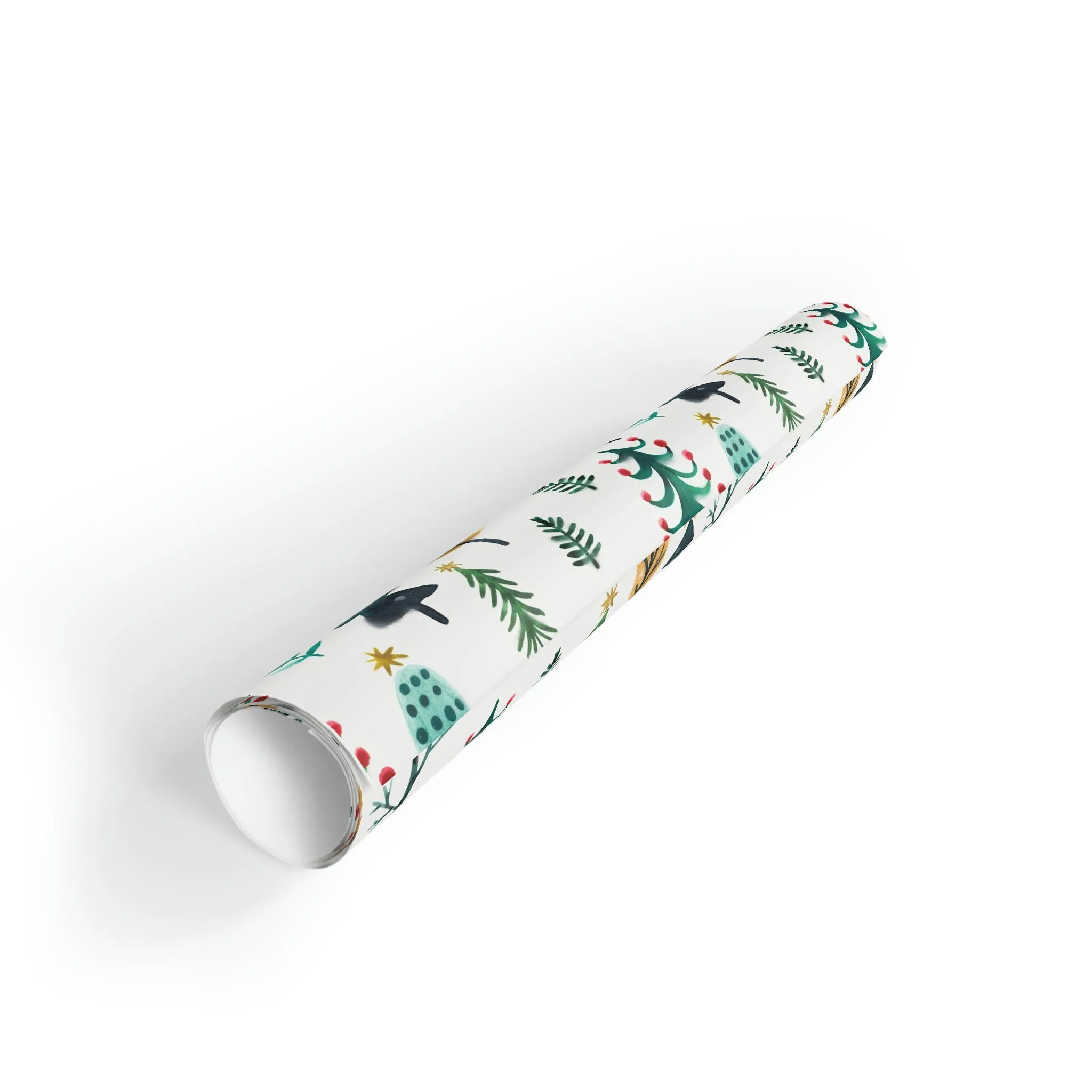 Nutcracker Watercolor Wrapping Paper Christmas Gift Wrapping Paper Rolls, 1pc