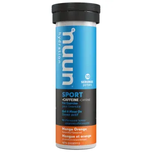 Nuun Sport with Caffeine - Mango Orange 10s