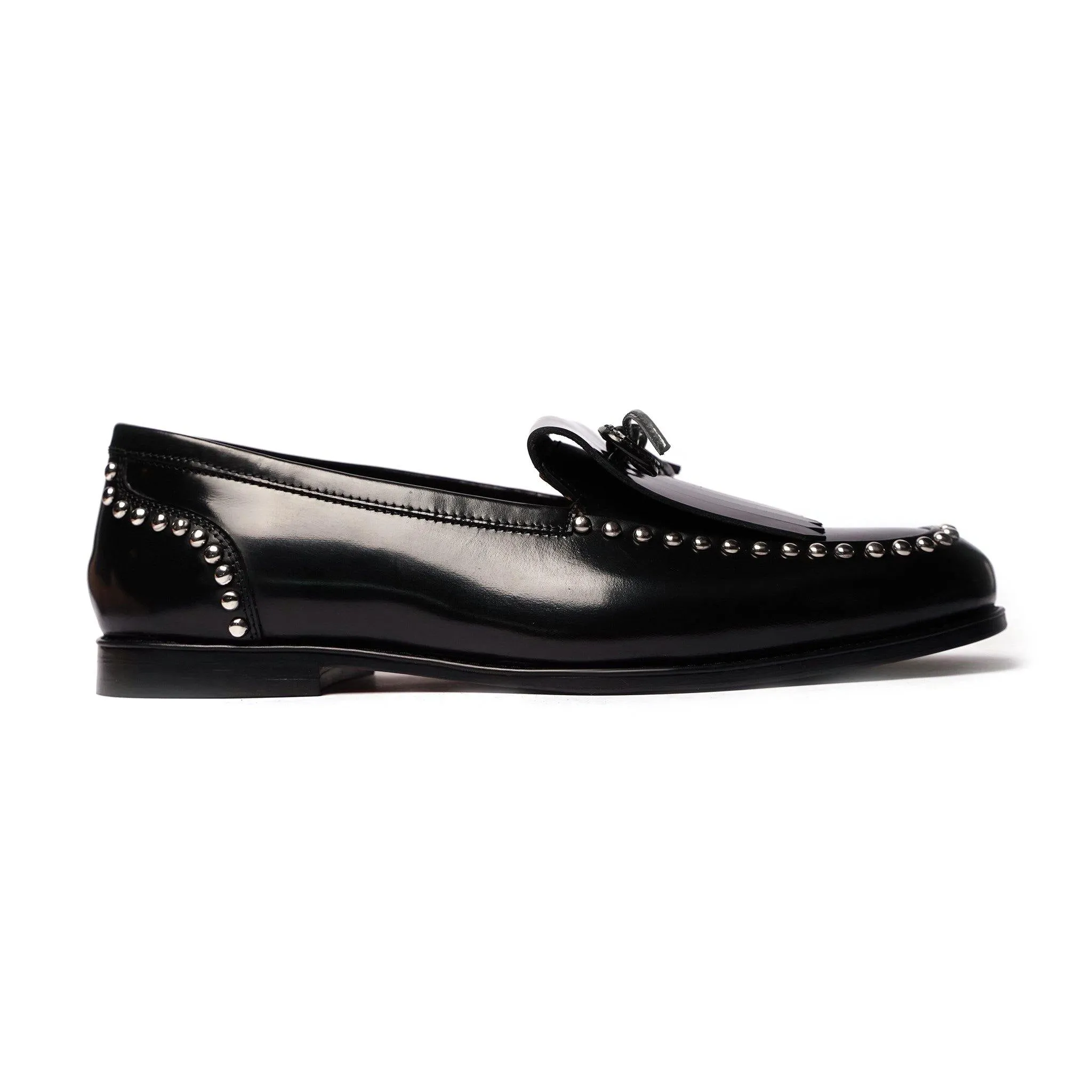 Sarzana - Men's Black Box Leather Loafer