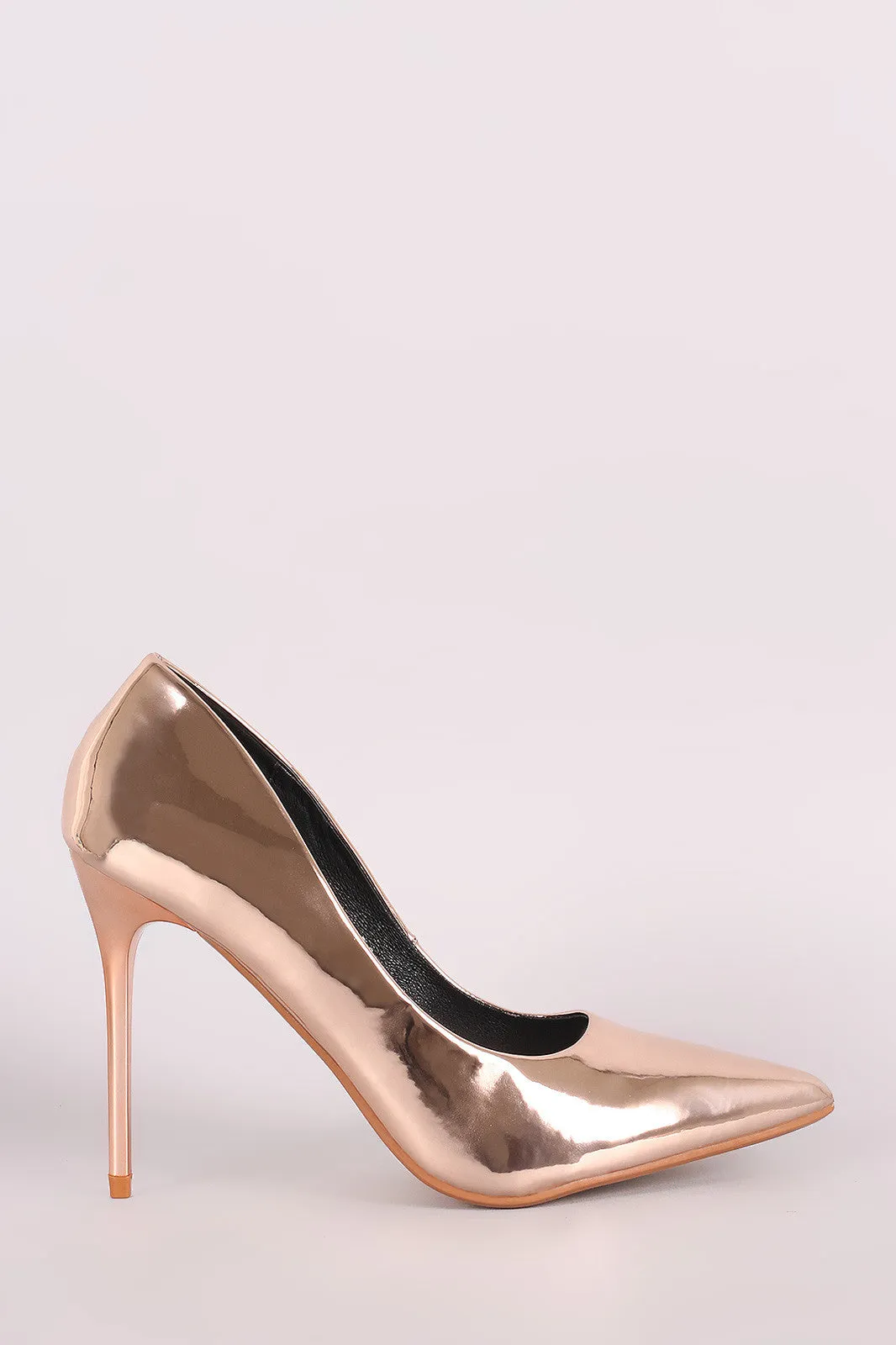 Shiny Patent Pointy Toe Stiletto Pump