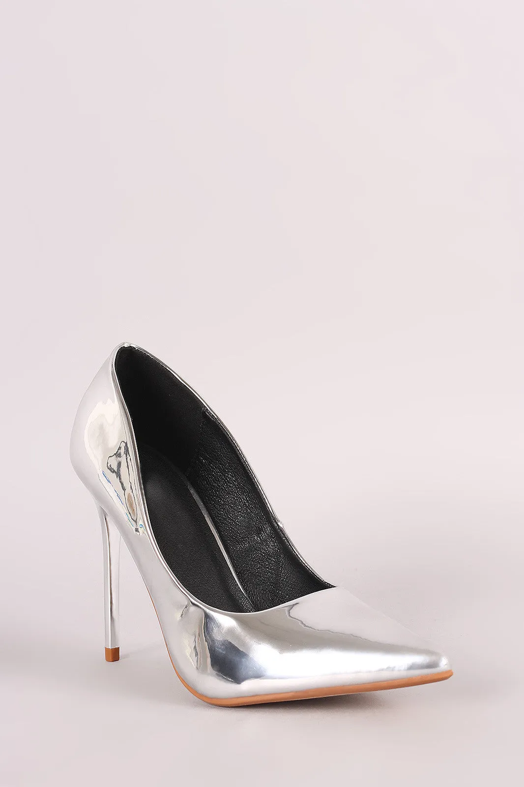 Shiny Patent Pointy Toe Stiletto Pump