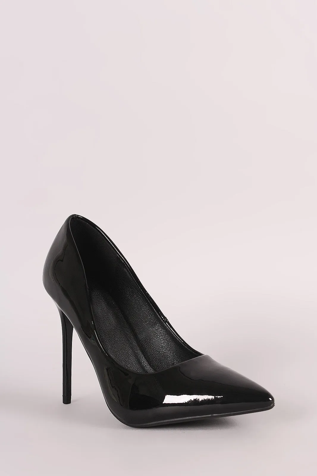 Shiny Patent Pointy Toe Stiletto Pump