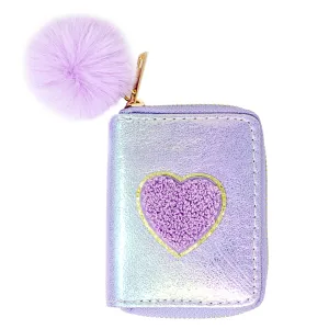 Shiny Purple Heart Wallet