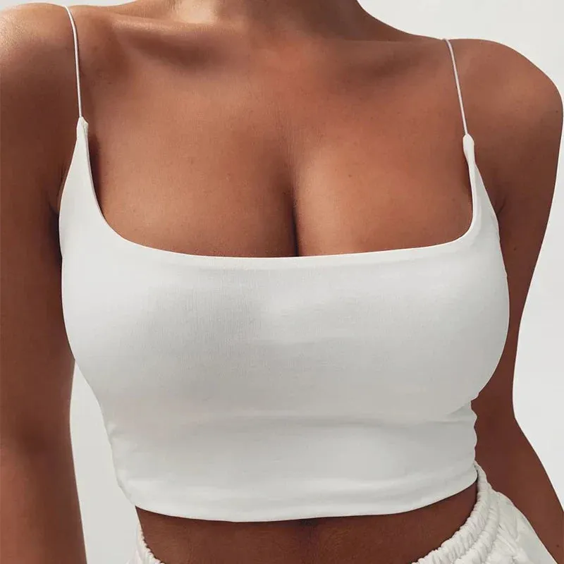 Sleeveless Seamless Bustier Crop Top