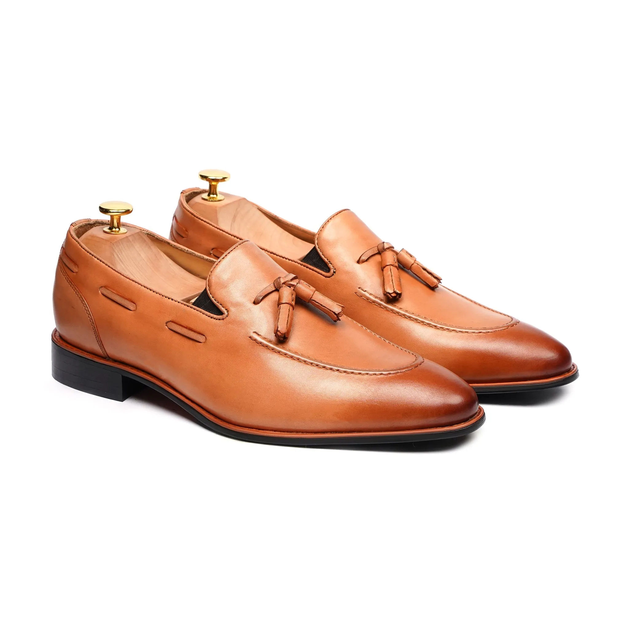 Tarnato - Men's Tan Calf Leather Loafer