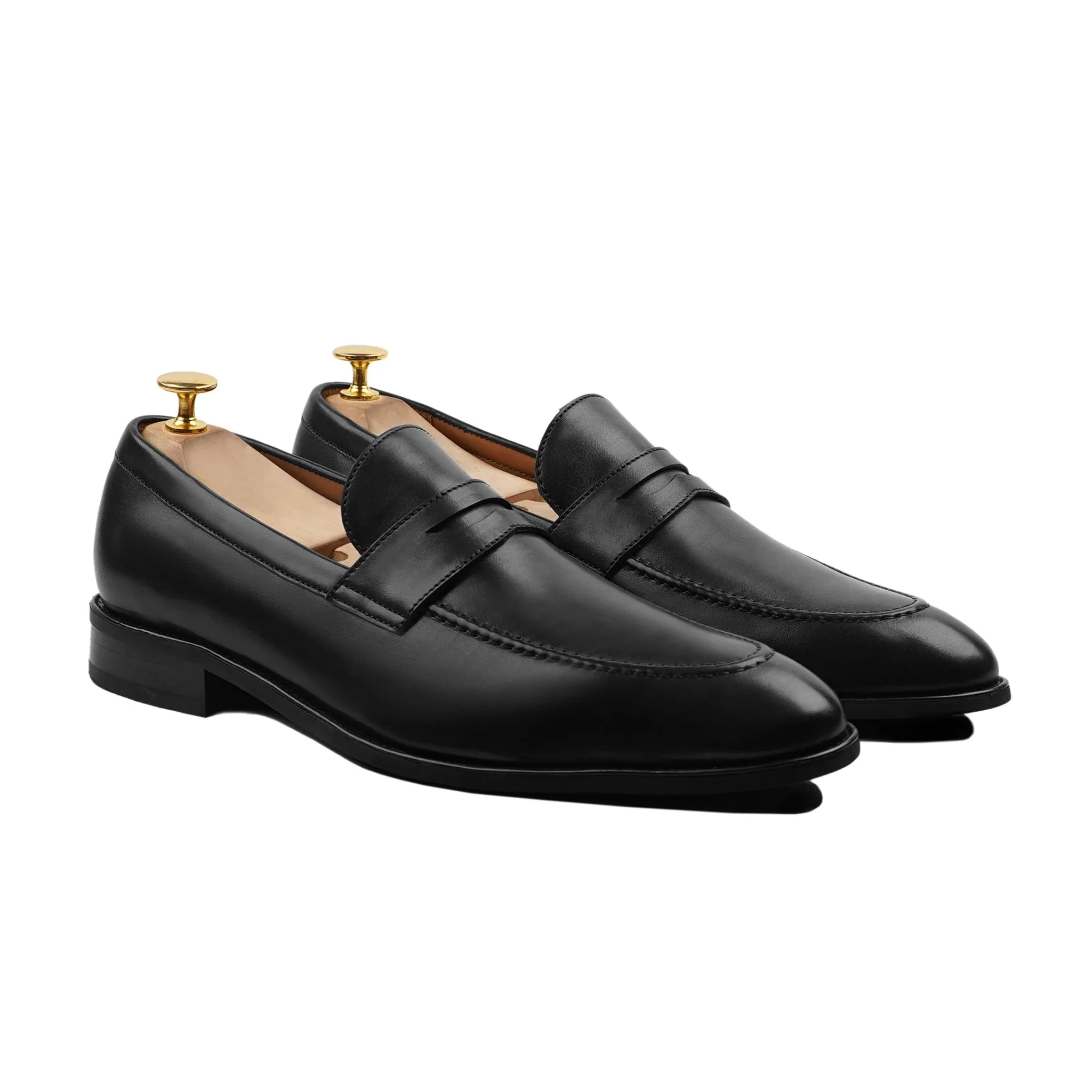 Toshiko - Men's Black Calf Leather Loafer