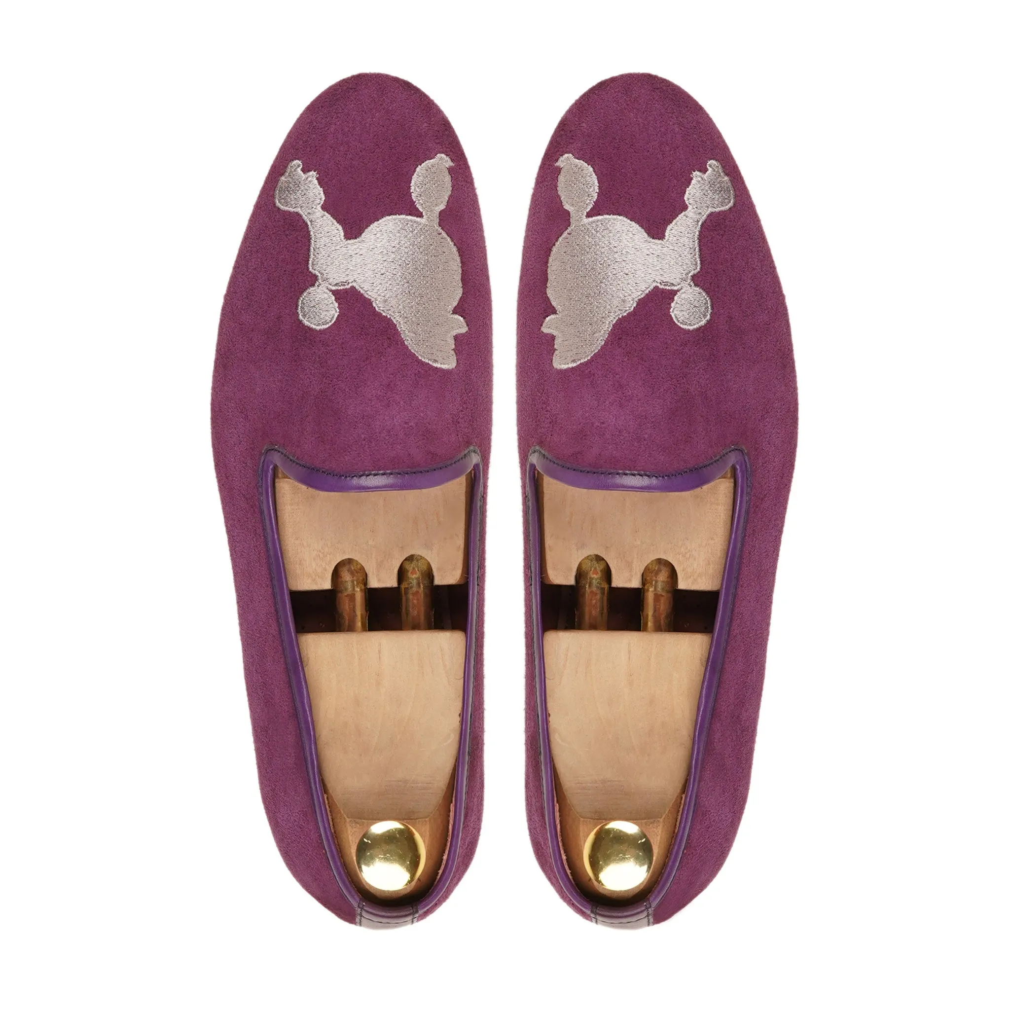 Vejle - Men's Purple Kid Suede Loafer