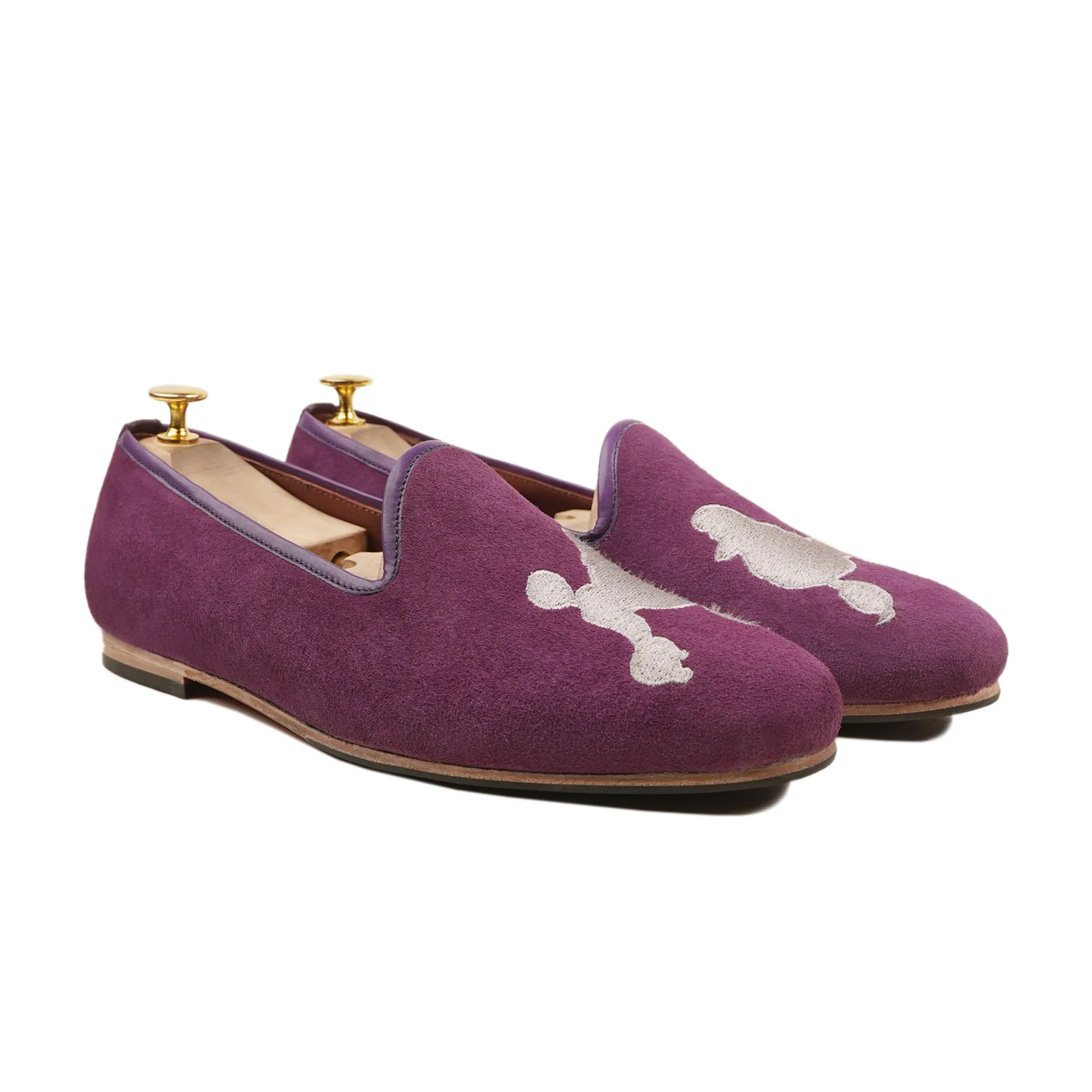 Vejle - Men's Purple Kid Suede Loafer